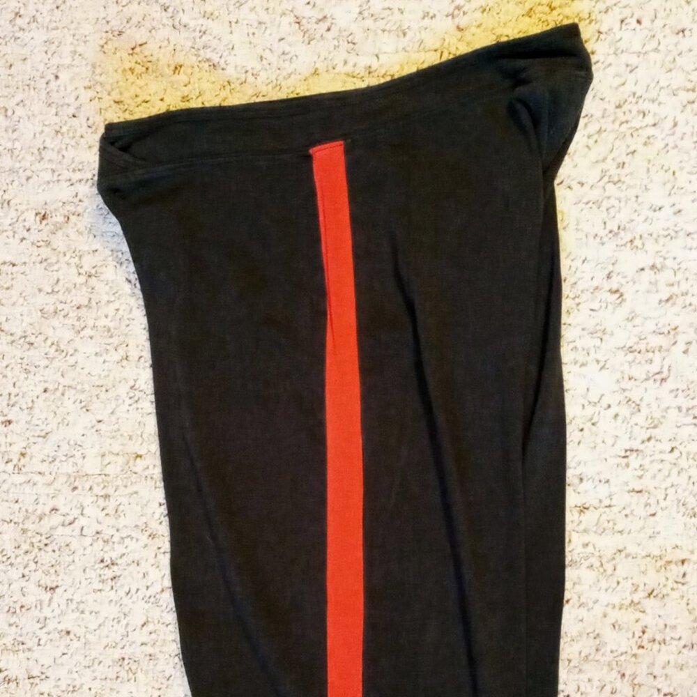 Vintage Everlast Black w/Red Stripe Stretchy Waist Women's Athletic Pants Jr XL - Picture 10 of 13